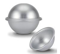 Haofy Stampo per torta mezza palla, stampi per torta in alluminio Stampo per torta semicerchio da 10 cm per cottura Cupcake Mousse Gelatina Bombe Cupcake Gelato