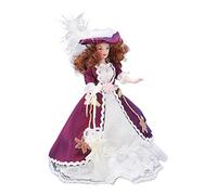 Haofy Stile Vittoriano Arti Mobili Bambola in Ceramica, Popolo in Porcellana in Miniatura con Peluche Giocattolo, Accessorio per la Casa delle Bambole per Oltre 3 Anni