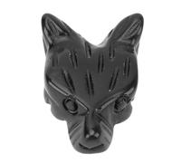 Haofy Stone Wolf Head Decor Cipollano, Leggero Gioielli da Statua Animale per Uomini Donne, Presente Significativo, Progettato per Elevare Qualsiasi Outfit (bianco)