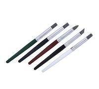 Haofy Strumento per Intagliare L'argilla Penna in Silicone da 5 Pezzi per Scolpire e Dipingere con Precisione la Ceramica Colore:, Bianco, Marrone, Blu, Verde