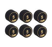 Haofy Suggerimenti per Stecche da Biliardo da Biliardo, Punte Compatte per Bastoncini da Biliardo 6 Pezzi Materiale PU 12 Mm per Club da Biliardo (S)