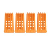 Haofy Supporto per Anello per Gamba di Piccione Design a 4 Colonne con Grande capacità per Lo Stoccaggio Organizzato Supporto per Anello per Gamba di Pappagallo Montato a Parete per Voliera, (Yellow)