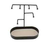 Haofy Supporto per Organizer per Gioielli a 3 Livelli in Ferro Ispessito per vanità del Bagno, Toeletta - Supporto per Orecchini, Bracciali per Collane con Base Ampia Posizionamento Stabile