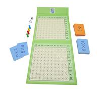 Haofy Tabellone per la Moltiplicazione Matematica in Legno, Tabellone da Gioco Ad Adsorbimento Magnetico per Bambini, Sviluppa abilità Aritmetiche e Riconoscimento dei Numeri, Ideale per Le attività