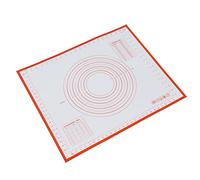 Haofy Tappetino da Pasticceria in Silicone 18x24 Pollici Antiscivolo Antiaderente Senza BPA Riutilizzabile - Tappetino da Forno con Segni di Misurazione per Pasta Crosta di Torta Fondente (rosso)