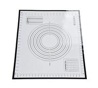 Haofy Tappetino da Pasticceria in Silicone 18x24 Pollici Antiscivolo Antiaderente Senza BPA Riutilizzabile - Tappetino da Forno con Segni di Misurazione per Pasta Crosta di Torta Fondente (BLACK)