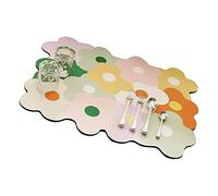 Haofy Tappetino per Asciugare i Piatti da Bancone della , Tappetino Floreale Resistente Al Calore con Supporto Antiscivolo per la Zona del Lavello e i Piatti del Bancone della (30*40 cm)