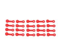 Haofy Tappi Grasso in Silicone Zerk Snap Caps, Strumento di Spurgo Freni Antipolvere per Auto e Moto, Confezione da 20 (rosso)