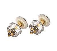 Haofy Tappo di Scarico per Lavandino 2 Pezzi Filtro a Cestello in Acciaio Inossidabile con Meccanismo a Molla Rimbalzante Tappo di Scarico per Lavandino del Bagno, Vita da, Piccoli Appartamenti,