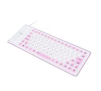 Haofy Tastiera in Silicone Pieghevole Antipolvere Tastiera Arrotolabile Morbida e Confortevole per attività All'aperto in Ufficio Domestico, Tastiera in Silicone a 85 Tasti Vari Colori