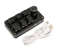 Haofy Tastiera Programmabile 6 Tasti con Manopola Multimediale per Ufficio, Gaming, Editing Video, Lavoro Domestico