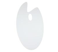 Haofy Tavolozza per Pittura Trasparente, Spessa 9x7 Pollici, in Acrilico Trasparente con Superficie Antiaderente con Foro per il Pollice, per Olio Acrilico, Acquerello su Tela, Studio d'arte,