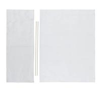 Haofy Tela di Ricambio per Sedia da Regista, 1 Set di Protezione per Sgabello in Tela di Ricambio per Sedile e Schienale in Tela per Sedia da Regista(Bianca)