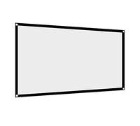 Haofy Tenda del Proiettore Bianco Portatile Esterno, Resistente, Senza Piede, Adatto Al Cinema Aperto (60 pollici)