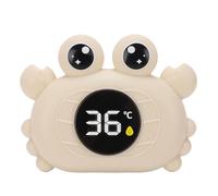 Haofy Termometro per Bagnetto IP67 per Piscina per Bambini Neonati con Spegnimento Automatico Avviso di Temperatura Termometro per Acqua per Vasca da Bagno per Letture Accurate (Beige)