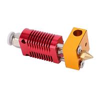 Haofy Testa di Estrusione Hot End Bordeaux e Oro per Ender3/3S/V2, Struttura Interamente in Metallo, Ugello da 0,4 Mm, Stabile e Durevole, Parte di Ricambio Ideale per Stampante 3D per gli