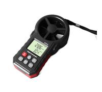 Haofy Tester per Rilevatore di velocità del Anemometro Digitale da Esterno con Custodia, Temperatura Operativa -10~45 ℃, Adatto per Misurazioni di velocità del e Temperatura