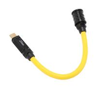 Haofy Tipo C per Tipo C Cavo di Ricarica PD3.1 140W Carica Rapida da 8K 60Hz Casting da 20 Gbps USB Cord per OTG, Auricolare, VR, Scatola del Disco Rigido (C maschio a c femmina 0,2 m/0,6 piedi cavo