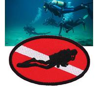 Haofy Toppa Ricamata per Immersioni Subacquee, Badge Termoadesivo o da Cucire, 2,8x1,8 Pollici, per Giacche e Gilet