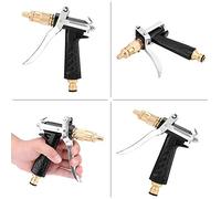 Haofy Ugello per Acqua Ad Alta Pressione di Grado Professionale, Testina di Spruzzo Regolabile in Ottone, 14,5x14 Cm, per Lavaggio Auto, Irrigazione del Giardino, Pulizia Multisuperficie