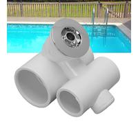 Haofy Ugello per Getto per Piscina in Plastica 1 Pollice 1/2 Pollice Ugello per Massaggio per Piscina per Spa Vasca Idromassaggio Vasca da Bagno Facile Installazione Design Lucido