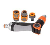 Haofy Ugello per Tubo da Giardino con 8 di Spruzzo Ad Alta Pressione per Giardino e Autolavaggio - Spruzzatore Manuale con Comando a Pollice Flusso Regolabile Impugnatura Confortevole Tubo Standard