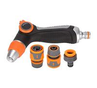 Haofy Ugello per Tubo da Giardino con 8 Modelli di Spruzzo, Flusso Regolabile per Autolavaggio, Pulizia del Giardino, Irrigazione del, Adatto per Connettori per Tubi Standard