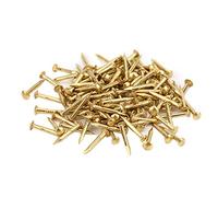 Haofy Unghia della Testa Rotonda, 4pcs Fissante di Mestiere Fai -da -te in Ottone Vintage con 3 Dimensioni 0,4 0,6 0,71 Pollici per la Lavorazione del Legno e L'installazione (10 mm di lunghezza)