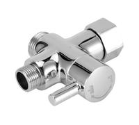 Haofy Valvola Deviatrice per Rubinetto a Tre Vie di Alta qualità, Cromatura Lucida, Interruttore Dell'acqua Liscio, Parti per Doccia da Bagno, Separatore D'acqua G1/2 3/4, Rame e Lega di Zinco,