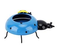 Haofy Vaso da Fiori a Forma di Coccinella, Diametro 5,4 Cm, con Superficie Liscia, Struttura in Ferro, Decorazione da Giardino, per Cortile Esterno, Portico, Recinzione, Albero, Tavolino Espositore