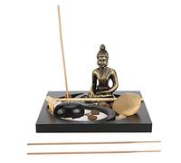 Haofy Vassoio di Sabbia Zen Buddha Artigianale in Resina Include Accessori per la Meditazione Decorazioni per la Casa Soggiorno Ornamento per Alleviare Lo Stress Desktop Zen Garden (1907)