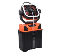 Haofy Ventilatore da Campeggio Ricaricabile, Ventilatore con Secchio da 6L e Luce LED con Telecomando, 20000mAh for Campeggio