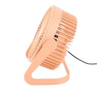 Haofy Ventilatore da Tavolo Motore Brushless Silenzioso e a Basso Rumore Ventilatore da Tavolo Portatile Alimentato Tramite USB per Viaggi in Ufficio a Casa, Plastica (ORANGE)