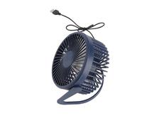 Haofy Ventilatore da Tavolo Motore Brushless Silenzioso e a Basso Rumore Ventilatore da Tavolo Portatile Alimentato Tramite USB per Viaggi in Ufficio a Casa, Plastica (blu scuro)