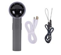 Haofy Ventilatore Portatile Portatile con Raffreddamento a Ghiaccio 12800 Giri/min Ventilatore Pieghevole a 6 velocità Batteria Ricaricabile USB da 4500 MAh per Ufficio Desktop da (GRAY)