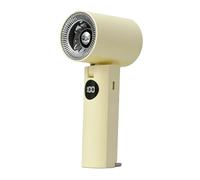 Haofy Ventilatore Portatile Portatile Ventilatore Pieghevole Ricaricabile Tramite USB con Display Digitale, Batteria da 2000 MAh per Spostamenti in Ufficio All'aperto (GOLD)