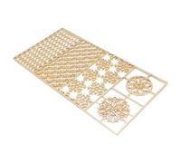 Haofy Vesto di Francobollo Trasparente in Lega di Rame Antidrota con Motivi Istantanei Stampi Cubi di Ghiaccio Veloce per Contorno (D03 200x100mm / 7.87x3.94in)