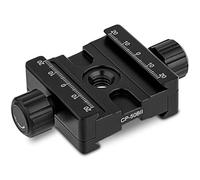 Haoge CP-50BII - Pinza doppia a sgancio rapido per ferrovia Arca Swiss RRS Benro, 50 mm