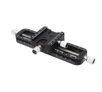 Haoge FM-160 Messa a fuoco impilabile Macro Rail per fotografia macro, precisione messa a fuoco Slider Close-up Tiro piastra morsetto Fine-tuning Asta vite Wormdrive