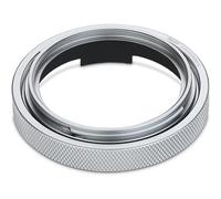 Haoge Hood Adapter Ring for Fujifilm GFX100RF Camera Square Metal Accessories Bayonet Shades Compatibile con obiettivo originale GFX100RF 49 mm UV Silver