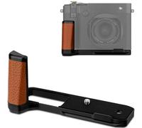 Haoge Impugnatura a forma di L per Fujifilm GFX100RF staffa maniglia corpo macchina con piastra Arca System marrone