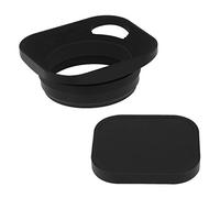 Haoge LH-E3P,Paraluce quadrato in metallo con anello adattatore da 49 mm con tappo in metallo per fotocamera Fujifilm Fuji FinePix X100 X100S X100T X70 X100F X100V sostituisce LH-X100 AR-X100 LH-X70