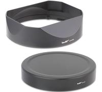 Haoge LH-X18N Paraluce quadrato in metallo a baionetta per Fujifilm xf 16-55 II Fuji XF 16-80mm F4 R OIS WR, Fujinon XF16-80mmF4, paraluce con tappo in metallo