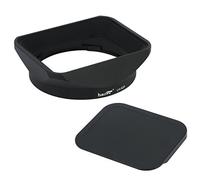 Haoge LH-X23 - Paraluce rettangolare in metallo con attacco a baionetta e tappo per Fujifilm Fuji Fujinon XF 23 mm F1.4 R, XF 56 mm F1.2 R, XF 56 mm F1.2 R APD LH-XF23