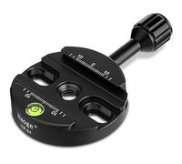 Haoge, livella a bolla da 64 mm con manopola, per treppiede, monopiede, testa a sfera, compatibile con Arca Swiss