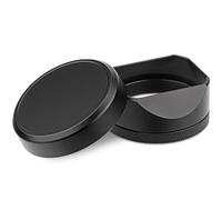 Haoge Paraluce quadrato in metallo per fotocamera Fuji Fujifilm X100VI X100V X100F X100 X100S X100T X70 con tappo in metallo e anello adattatore da 49 mm, nero