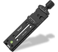 Haoge, piastra micrometrica scorrevole da 140 mm, con leva di bloccaggio in metallo a rilascio rapido, per fotocamera panoramica, in primo piano, fotografia macro, compatibile con Arca RRS Kirk