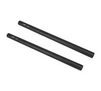 Haoge VA-PR25B,Asta lunga 25 cm, in lega di alluminio, 15 mm, base Mattebox Follow Focus, colore: nero (confezione da 2)