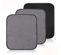 Haohai 3 asciugamani per palla da bowling, asciugamani in microfibra, cuscinetti con punti facili da impugnare, accessori da bowling, 20 x 25 cm (grigio, 3)