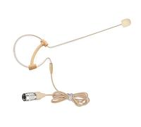 Haoin Cuffia singola con microfono auricolare compatibile con sistema wireless Audio-Technica, trasmettitore bodypack con cavo da 1,2 m antivento Hirose spina a 4 pin